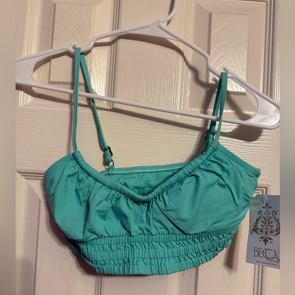 Bikini Top by Becca swim- size small- sea green- new with tags - Picture 1 of 6